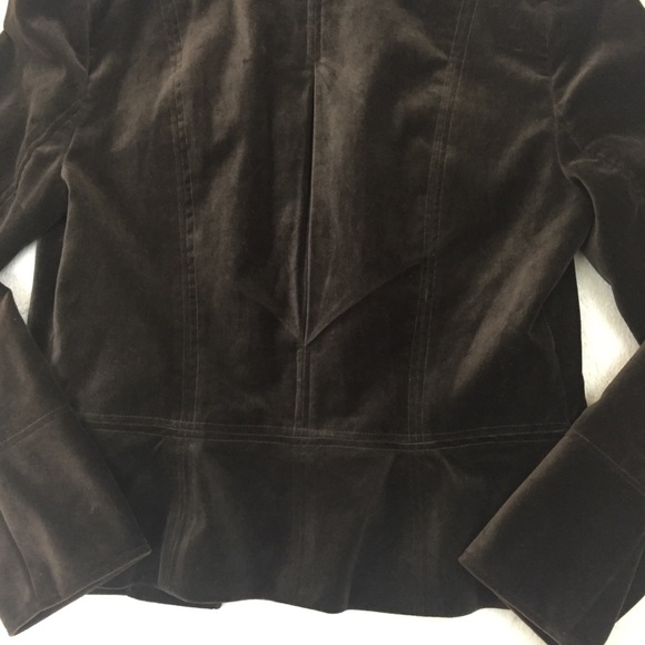 Kenmar Velour Jacket Brown Size 6 - Picture 7 of 8
